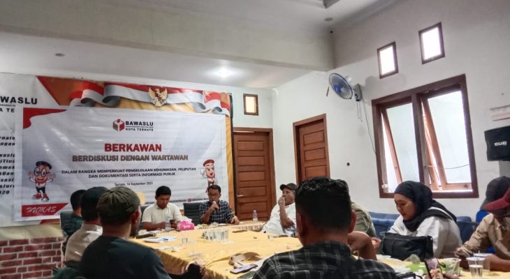 Bawaslu Kota Ternate Jadikan Wartawan Mitra Strategis Kawal Pemilu 2024