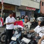 Polantas Semarakkan HUT RI dengan Bendera Merah Putih